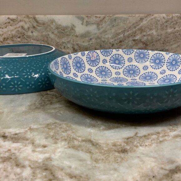 SIGNATURE 2 Piece Dinner Bowl Set STONEWARE BRAND-NEW boxed - Picture 15 of 15